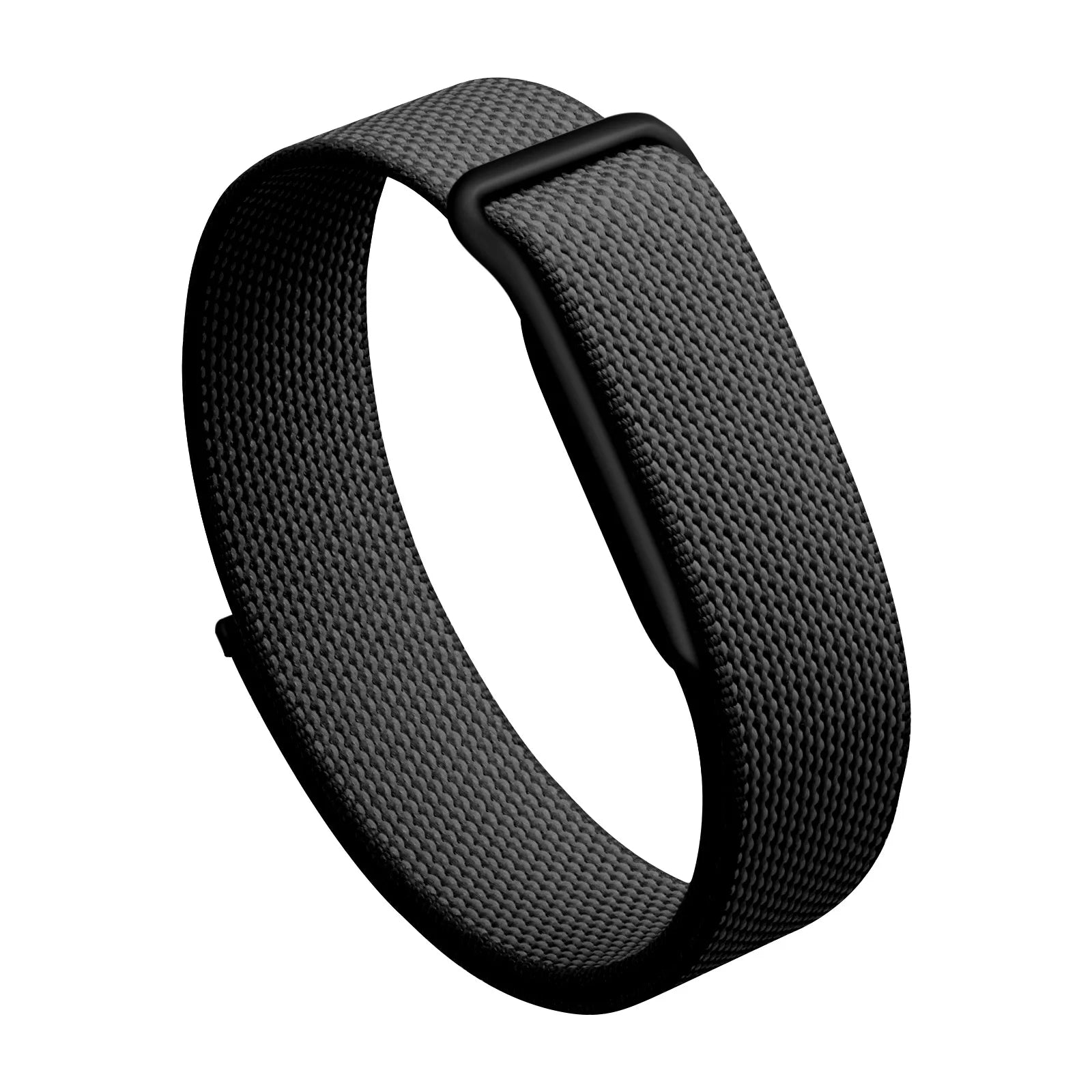 Woven Nylon Band Fitbit Air Strap Breathable Braided Watch Plastic Oasis Select Black