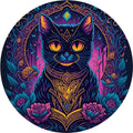 Mandala Cat Animal Wooden Puzzle Home Decoration Home Decoration Accessories Oasis Select C A4