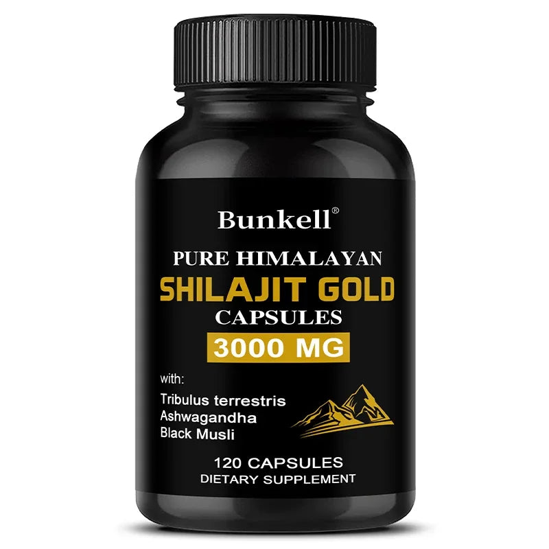 Shilajit Extract Capsules – Energy, Immunity & Mental Clarity Herbal Supplement Oasis Select 120 count-1 bottle