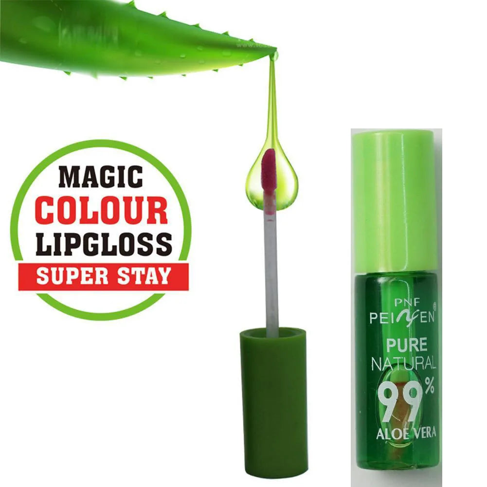 Aloe Vera Discolored Lip Balm/Lip Tint Magic Color Changing Lipstick Moisturizing Lasting Nourishing Lip Gloss Lip Makeup Care Oasis Select