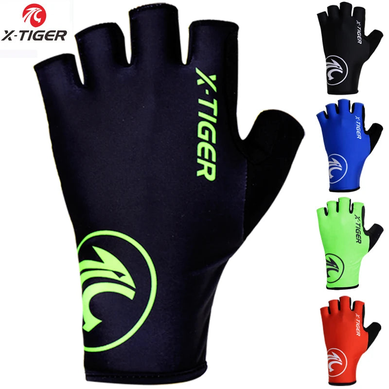 X-TIGER Cycling Bicycle Gloves Half Finger Anti-shock MTB Bike Glove Gym Gloves Breathable Anti-slip Sport Training Gloves Oasis Select