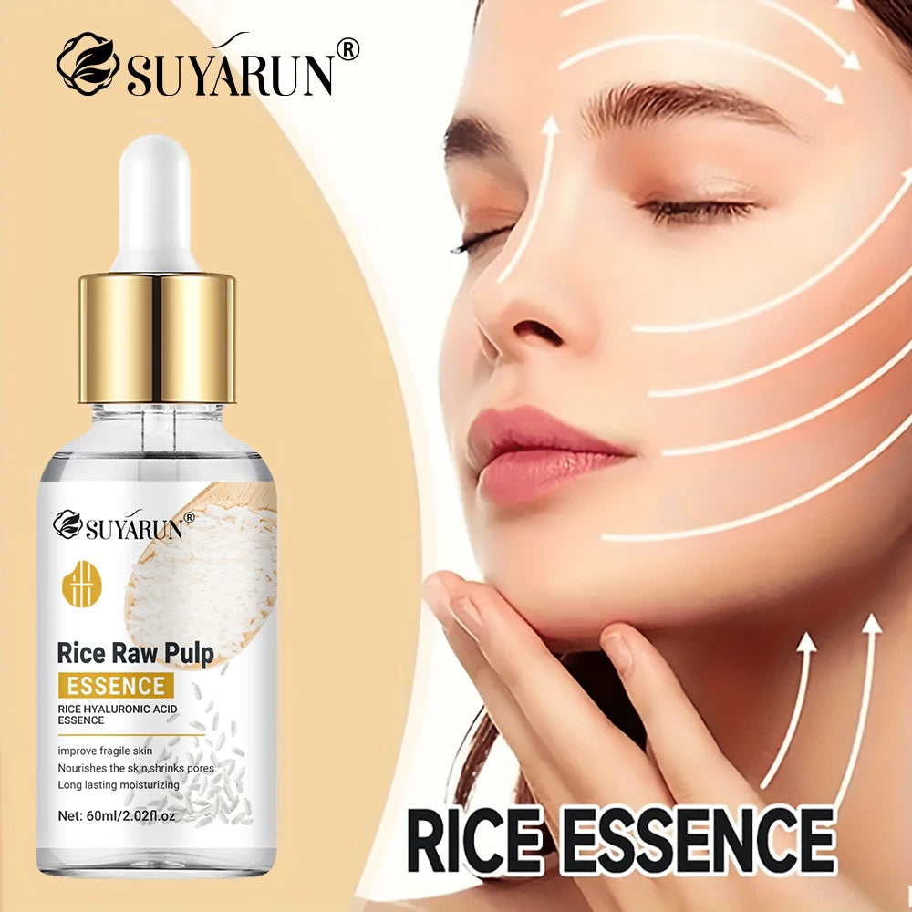 SUYARUN Rice Essence with Glycerin & Hyaluronic Acid - Moisturizing, Anti-Aging & Brightening Facial Serum for Women. Oasis Select