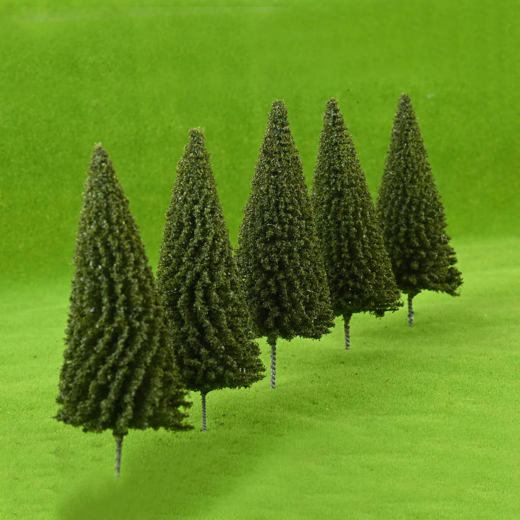 For Micro Scene Layouts,three-dimensional Models 20Pcs Spruce-colored Miniature Trees and For Desktop Iving Room Decorations Oasis Select
