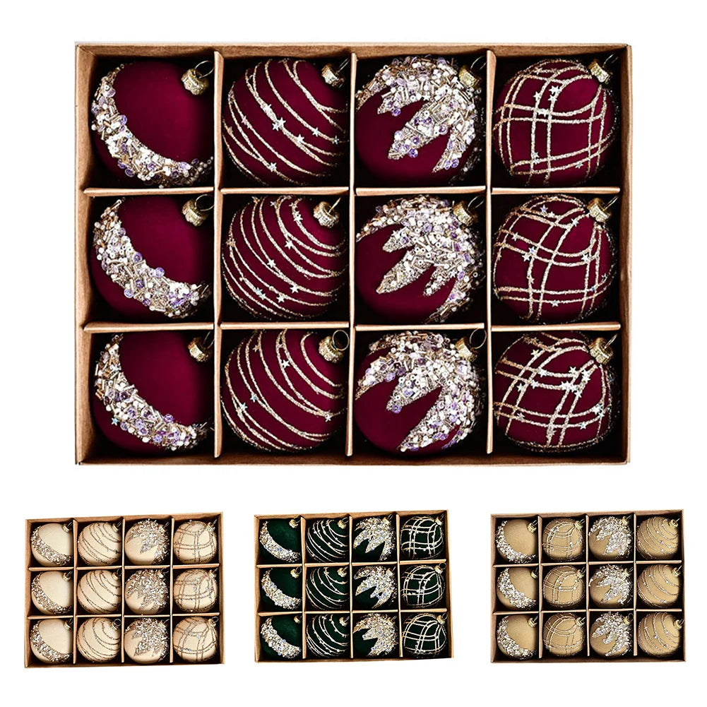 Ornaments For Christmas Christmas Party Decor Set Of Christmas Balls Set Of 12 Christmas Balls Wreath Making Supplies Oasis Select