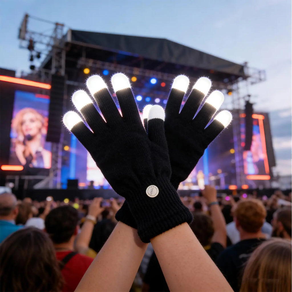 LED Gloves Adjustable 7-Colors Cool Tools LED Gloves for Boys for Performance Christmas Boy Stocking Stuffers Dad Girls Teen Oasis Select