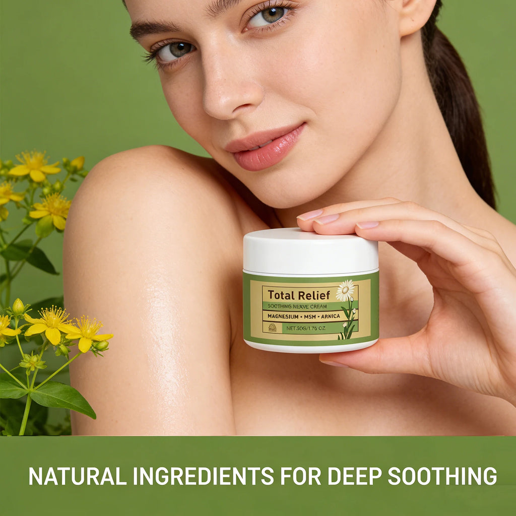 Magnesium Soothing Cream Nerves Relief Long-Lasting Hydration Prevent Drying Moisturizing Body Cream Oasis Select
