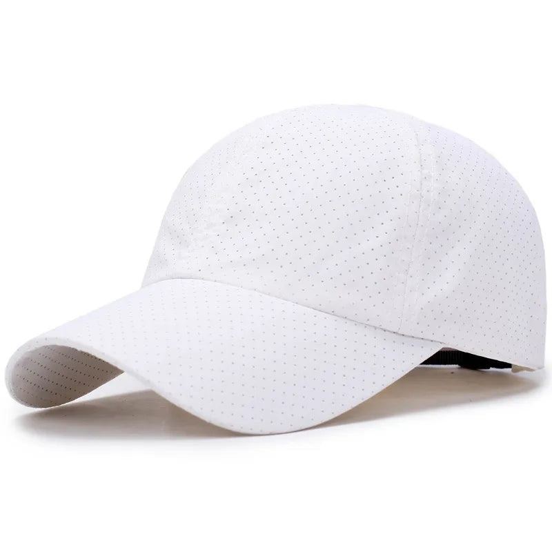 Mesh Baseball Cap Breathable Peaked Sun Hat for Men Women Lightweight Sunscreen Hat for Spring Summer Daily Outdoor Wear Oasis Select