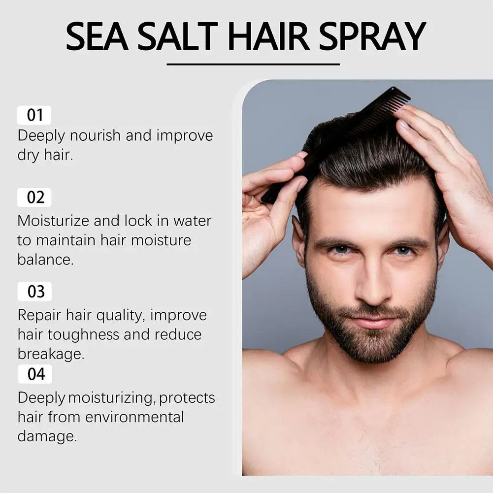 1/2/3PCs Sea Salt Hair Spray For Men Women, Beach Wave & Volumizing Texturing Spray For Increased Volume, Hair Styling Spray Oasis Select