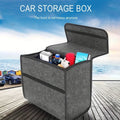 Car Storage Box Felt Small Trunk Storage Portable Car Foldable Storage Box Oasis Select Grey