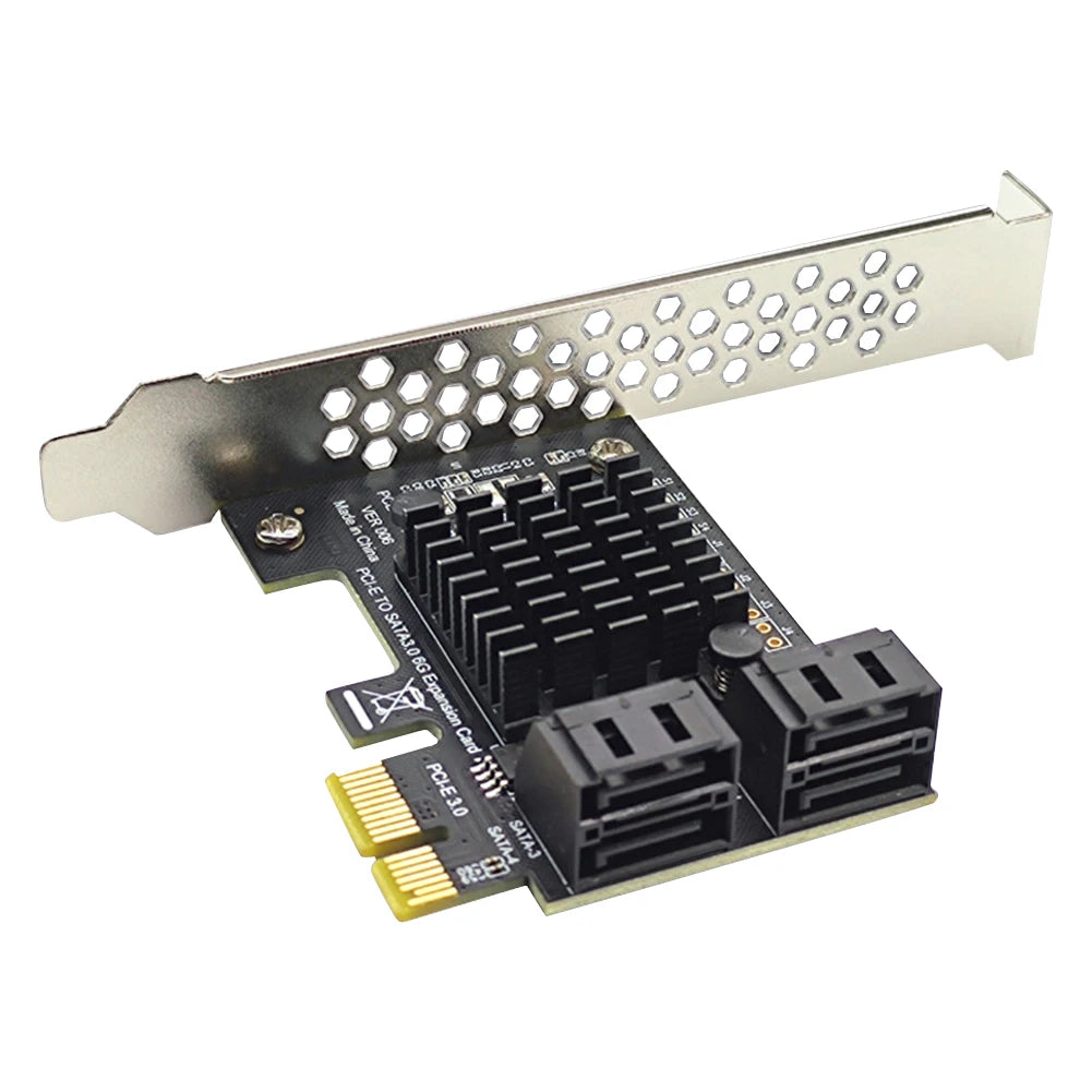 4-Port SATA III PCIe Card 6Gbps ASM1064 – SSD & HDD Adapter PCIe SATA Expansion Card Oasis Select