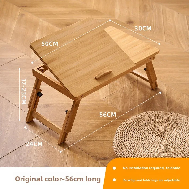 Installation-free folding bed upper table solid wood computer table bedroom home study table notebook bay window bed small table Oasis Select Primary Small
