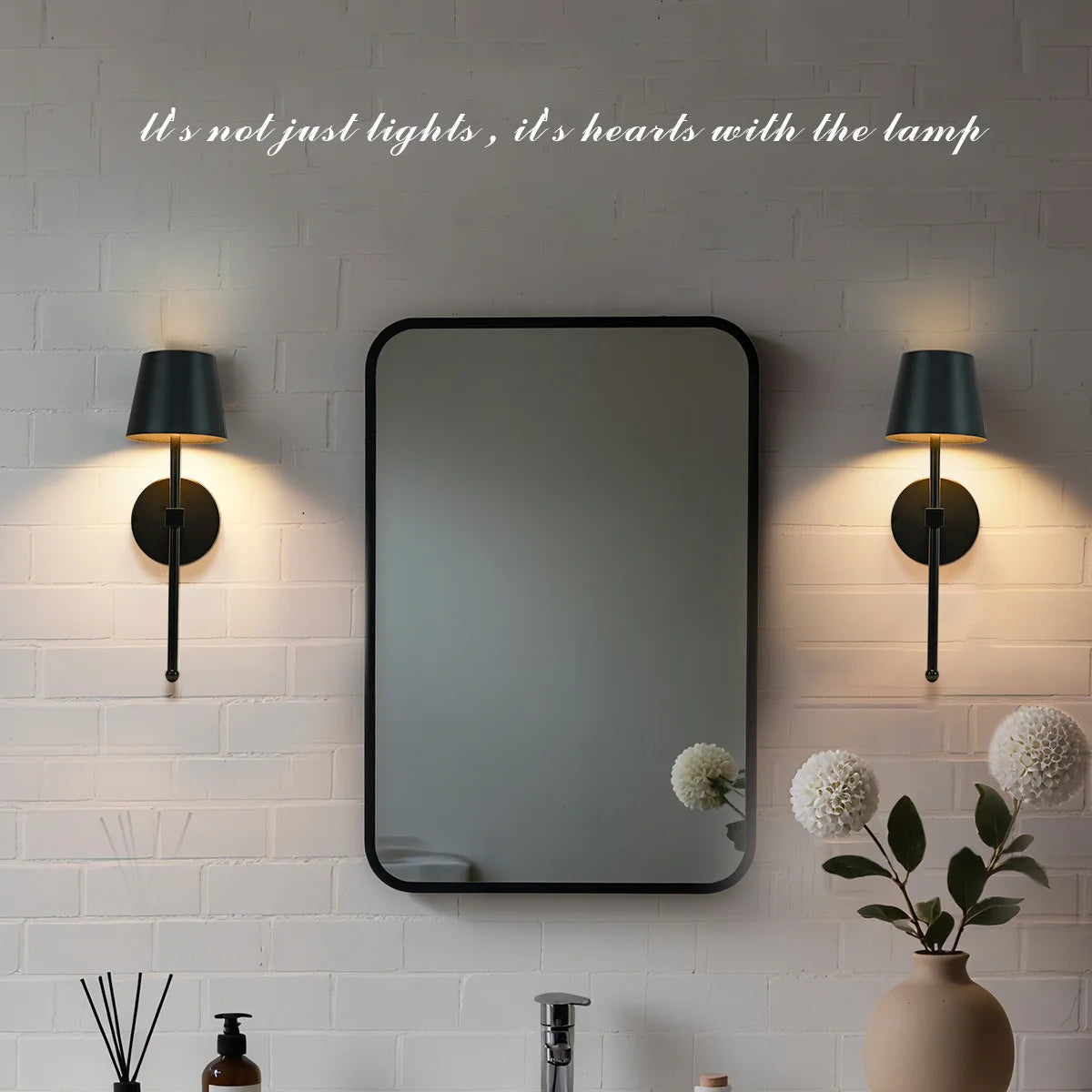 American-style No-wiring Bedroom Bedside Lamp Living Room Decoration Remote-controlled Gold Wireless Charging Dimmable Wall Lamp Oasis Select