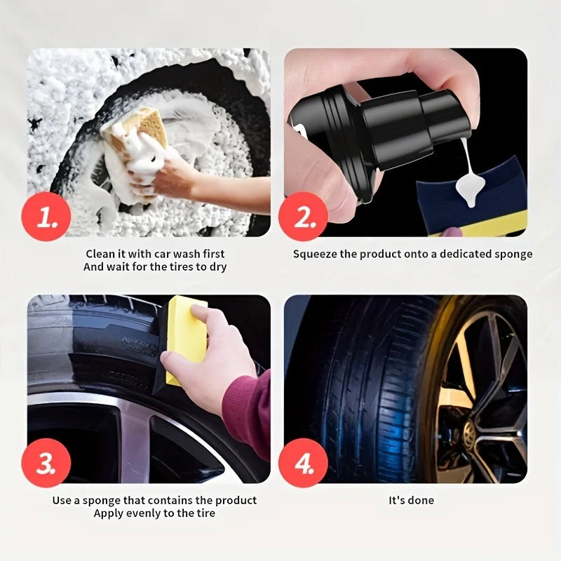 Tire Gloss Wax – Shiny Black Tire Polish & Long-Lasting Protection