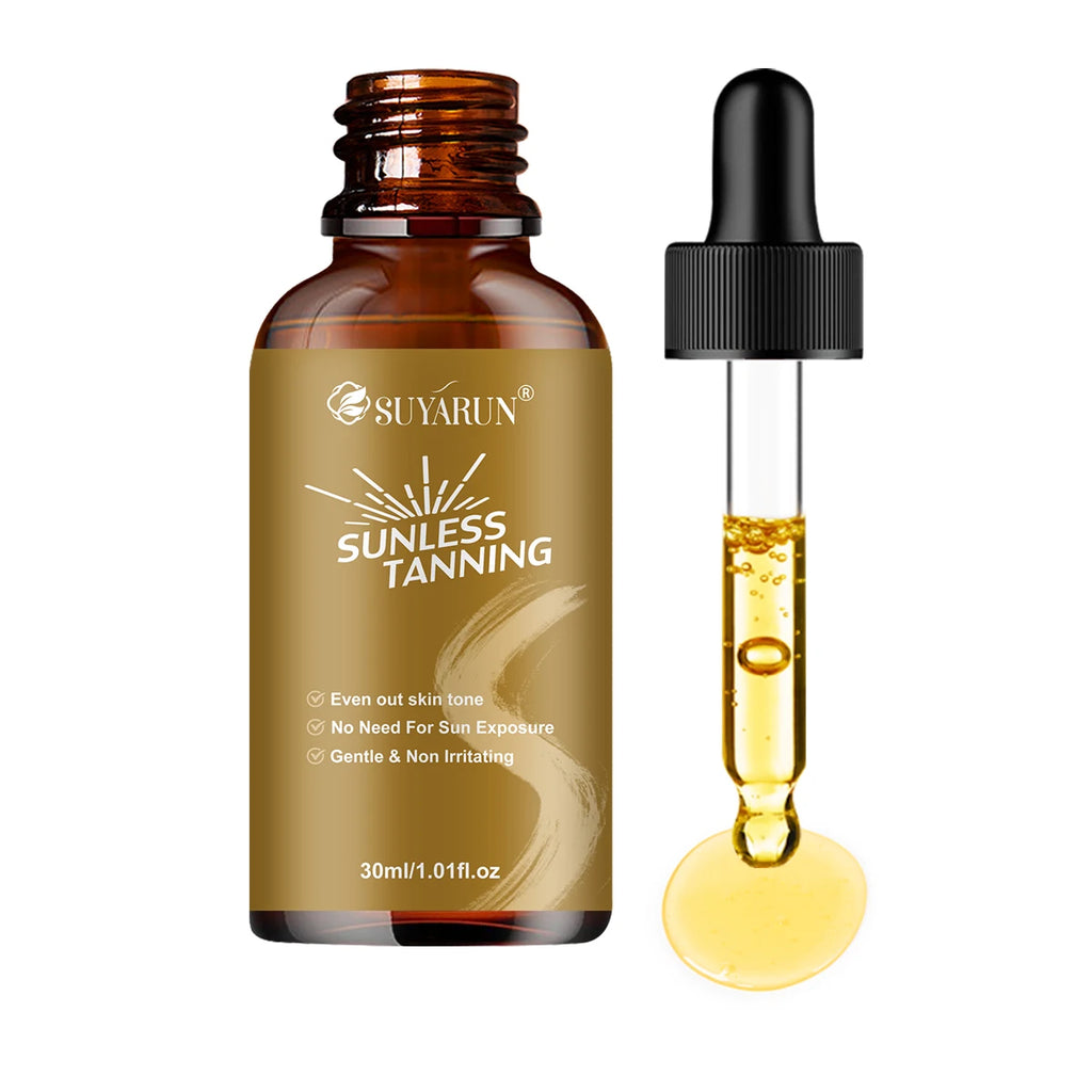 SUYARUN Self-Tanning Serum – Streak-Free Bronze Glow Face & Body Self-Tanning Serum Oasis Select 30ml