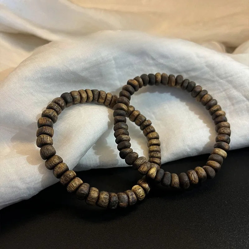 Agarwood Prayer Rosary Bracelet，Arabian Luxury Incense Scent Oudh Wood Prayer Bead Bracelets for Purifying Soul Yoga Meditation Oasis Select