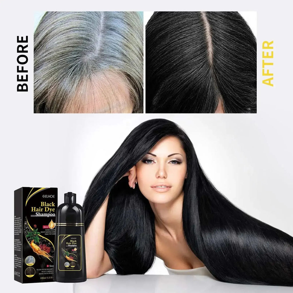 Eelhoe Gray Hair Color Dye Shampoo – Polygonum Multiflorum Hair Color Shampoo Oasis Select