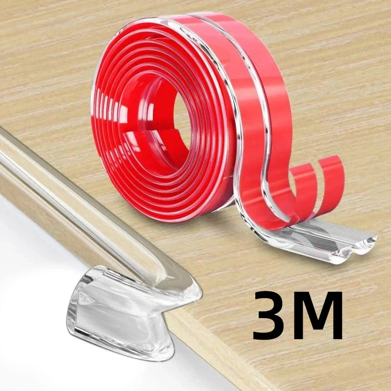 1/2/3M Transparent Corner Protectors Thick Silicone Edge Guards Adhesive Table Cabinet Safety Bumpers Furniture Corner Cushions Oasis Select 3M