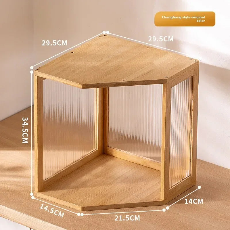 Multi-functional Combinable solid wood bookshelf storage cabinet bookshelf shelf simple locker children's picture book rack Oasis Select Changhong-Yuan