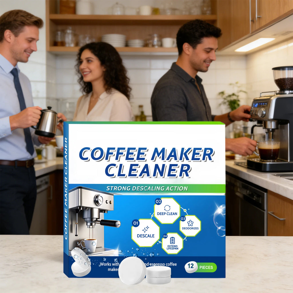 Coffee Machine Cleaner Gentle Cleaning Coffee Machine Remove Pipe Grease,Scale and Residue Coffee Machine Cleaning Tablets 12PCS Oasis Select
