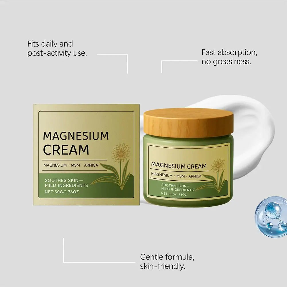 Magnesium 2-in-1 Face & Body Cream – Soothing & Moisturizing Face & Body Cream Oasis Select