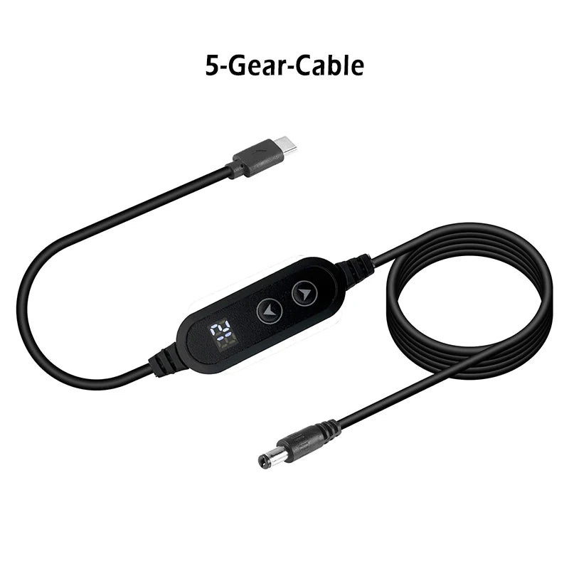 60W Type C To DC Power Boost Cable 5V To 20V 3A Max Boost Converter Cable Adapter For Wireless Router TV BOX Mini Speaker Fan Oasis Select 60W Cable