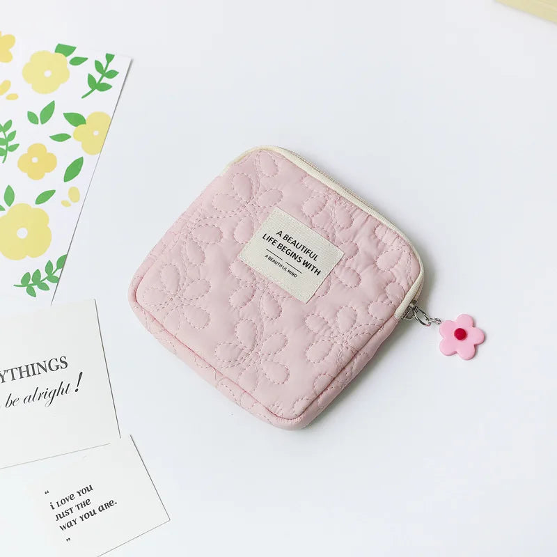Women's Mini Travel Cosmetic Bag – Makeup & Card Organizer