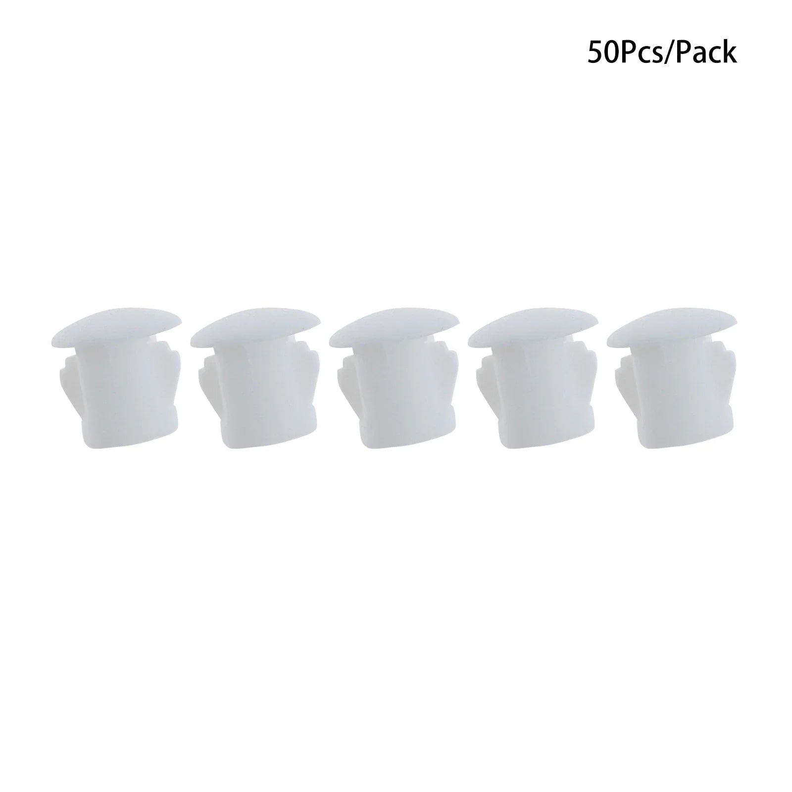 50Pcs Plastic Blanking End Caps Hole Plugs 5mm–32mm Black/White