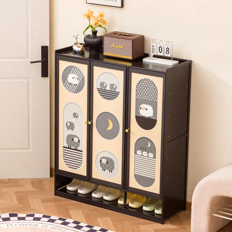 Shoe rack, multi-layer indoor integration at the entrance of the household, against the wall to enter the door to store Oasis Select