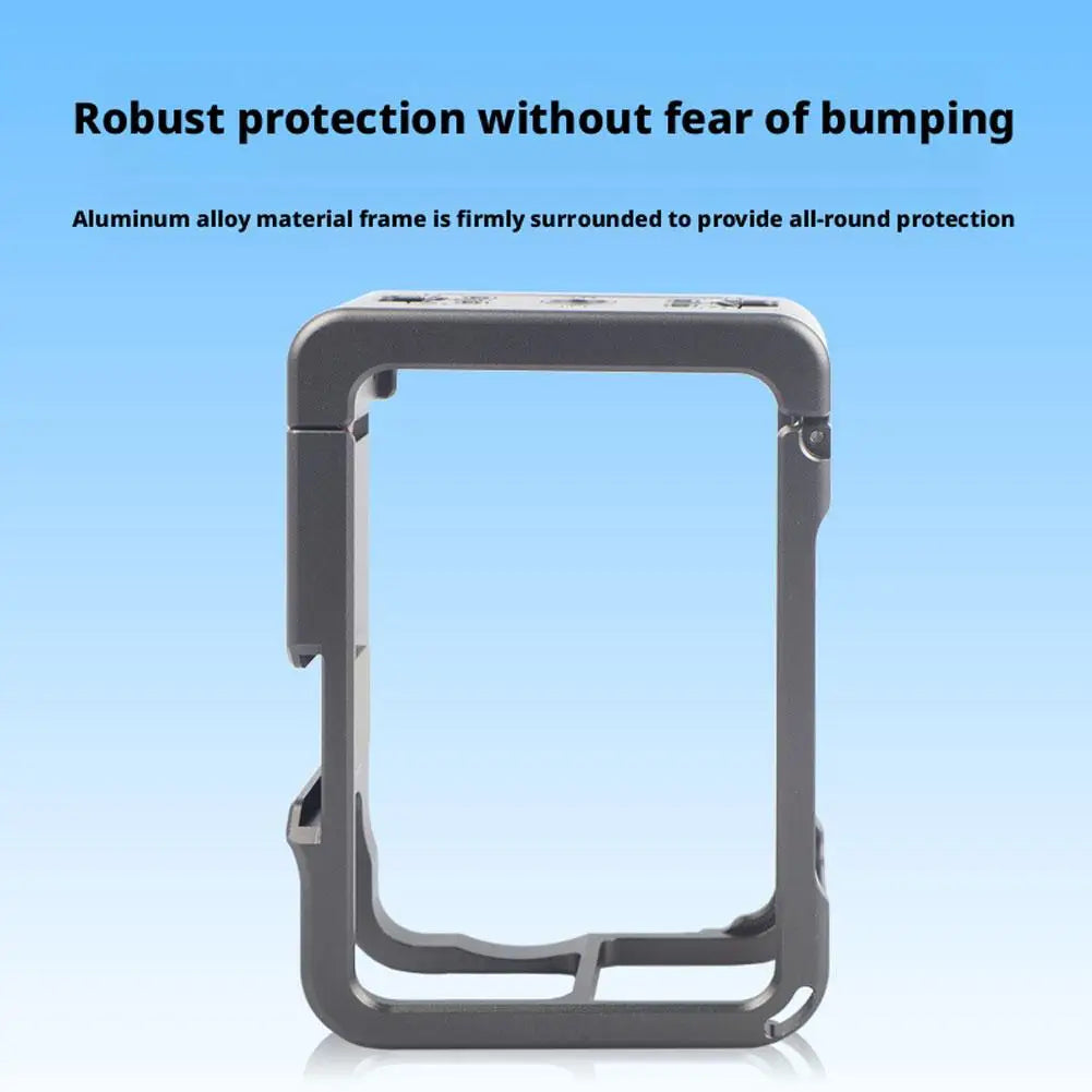 DJI Action 6 Aluminum Cage Frame | Cold Shoe & Quick Release