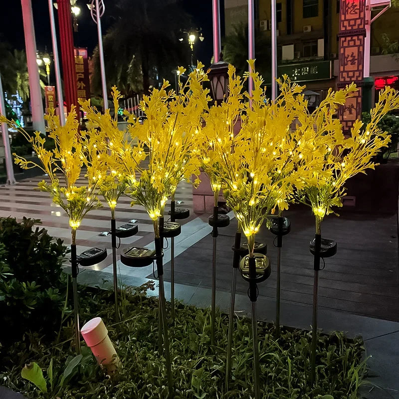 Led Solar Rapeseed Landscape Lawn Lights Outdoor Garden Villa Courtyard Simulation Flower Lights Cross Border Products Oasis Select