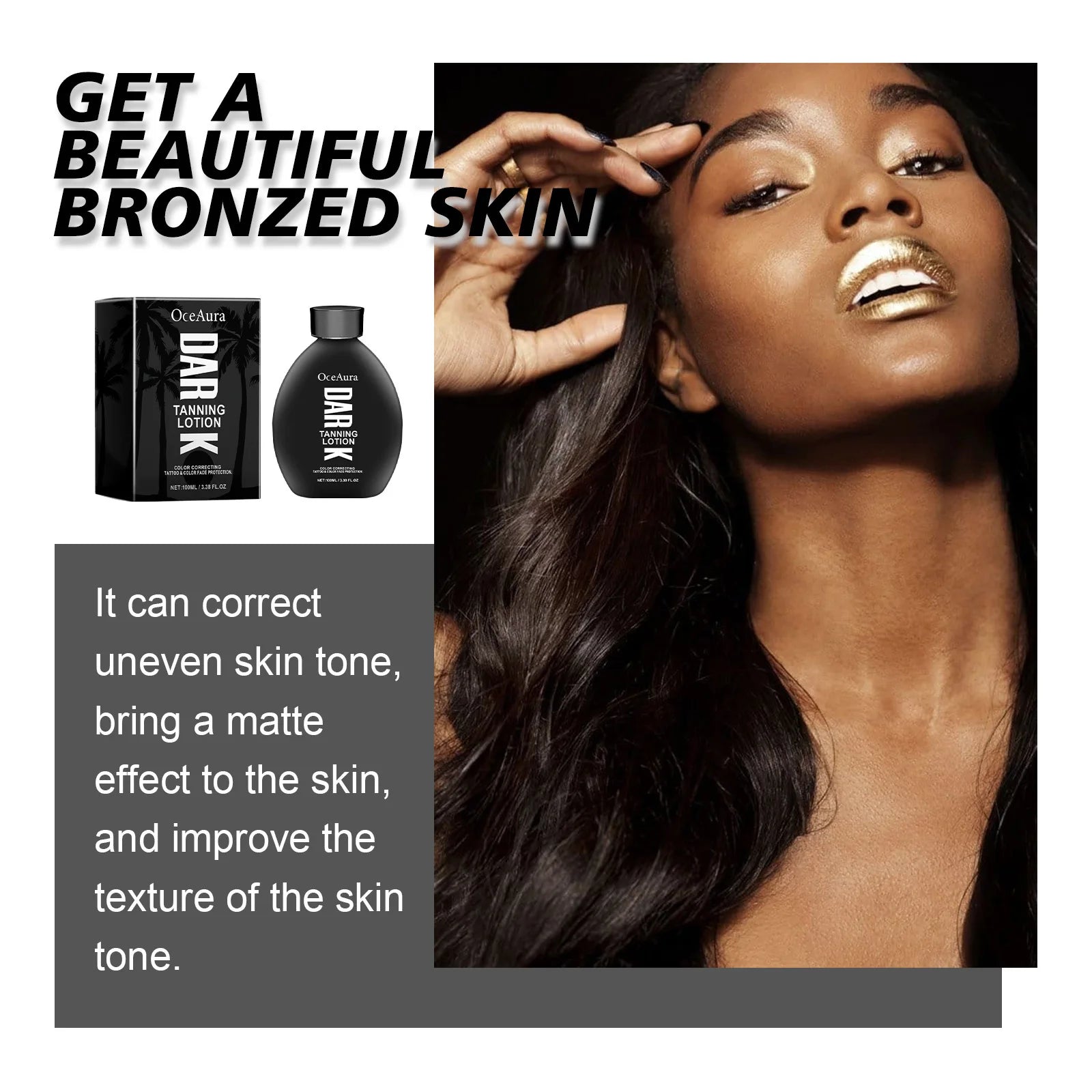 OceAura Self-Tanning Lotion – Natural Bronzer for Face & Body Self-Tanning Lotion Oasis Select