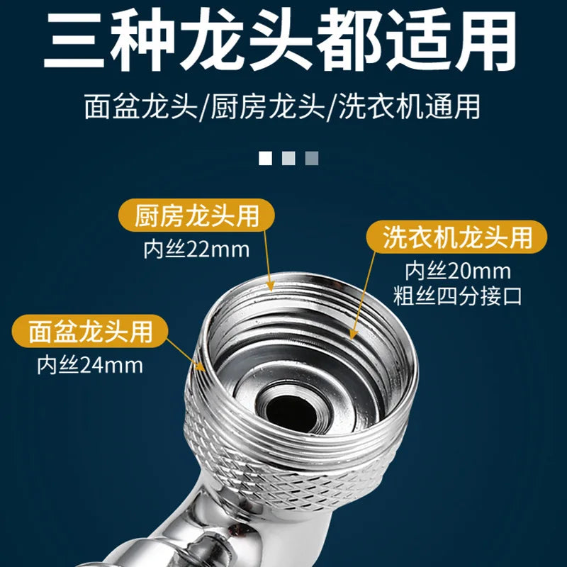 Universal faucet can be rotated to extend the mechanical arm outlet mouth wash multifunctional joint anti-splash bubbler Oasis Select
