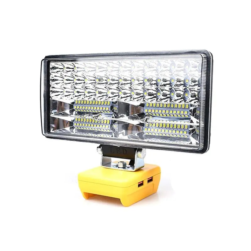 LIKE WISH 8Inch 84LED Work Light Portable Cordless Tool Lamp Spotlight Emergency Lighting Flashlight For 18V 20V Battery Oasis Select
