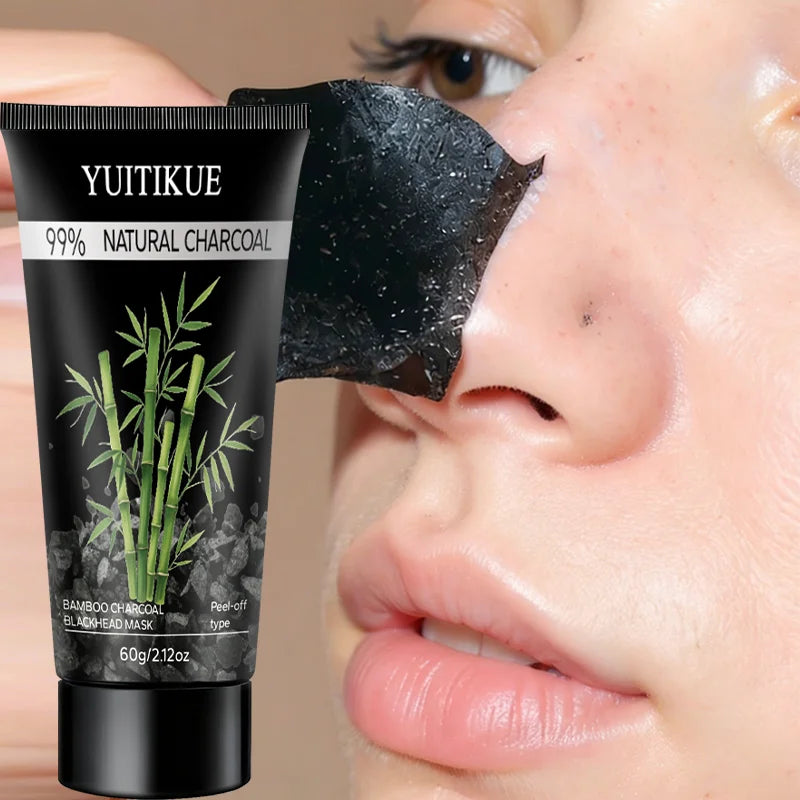 YUITIKUE Bamboo Charcoal Peel-Off Mask – Blackhead Removal 60g
