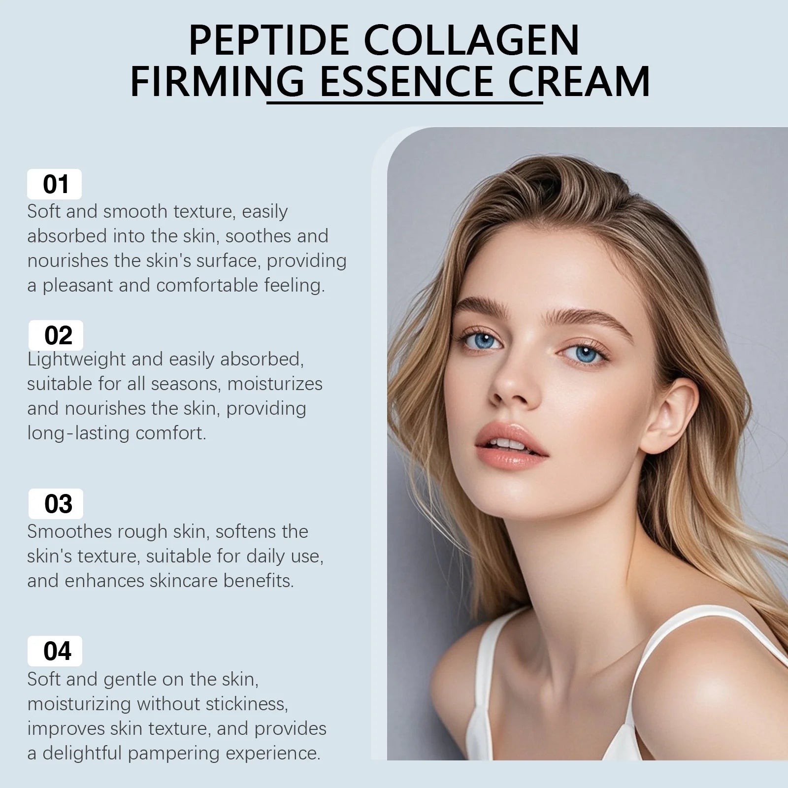 Hoygi Collagen Facial Serum Cream – Lightweight Hydrating Moisturizer Collagen Face Serum Oasis Select