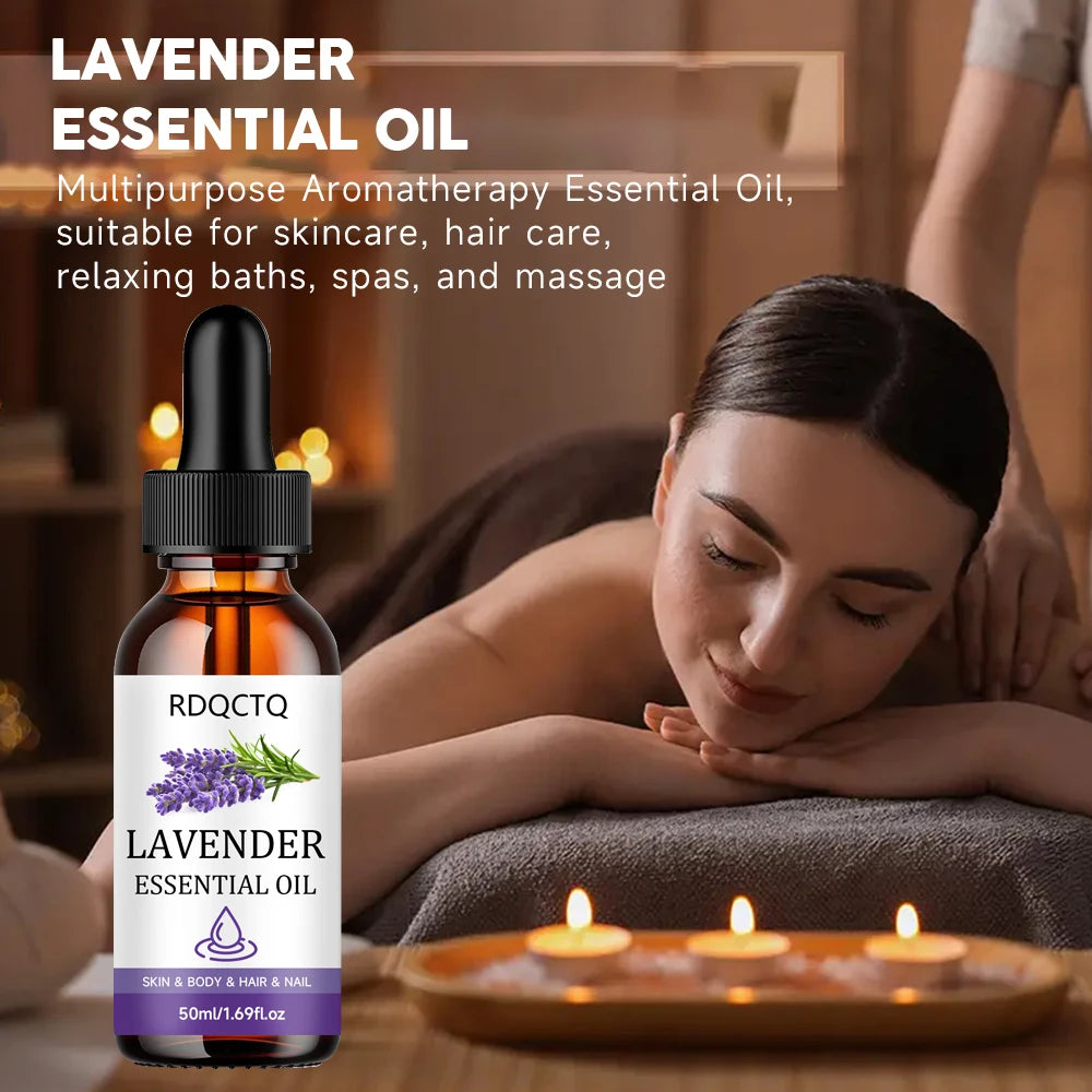 Lavender Essential Oil - 100% Pure Natural for Skin Body Hair Nail Care - Aromatherapy Massage Oil Moisturizing Formula Oasis Select