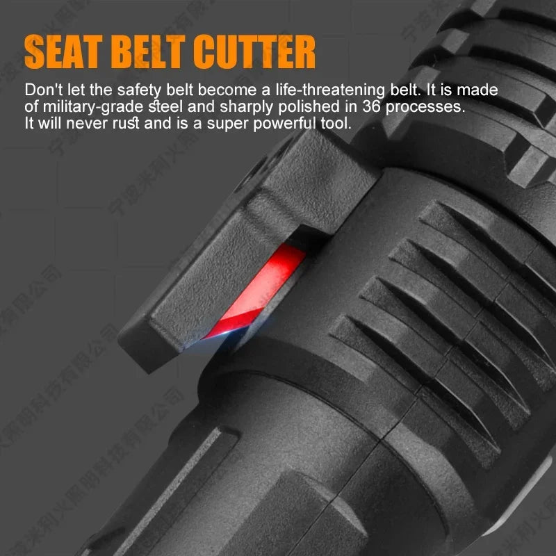 Portable Rechargeable Flashlight Multi-Function Outdoor Specific LED Flashlight With COB Warning And Searchlight Oasis Select