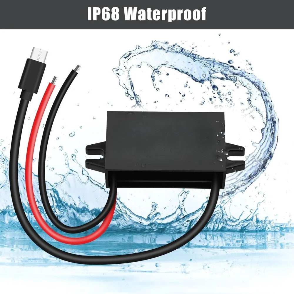DC/DC 12V/24V Step Down To 5V USB Converter Quick Charge Buck Charging Module Buck Voltage Regulator Car Power Converter Adapter Oasis Select