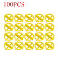 100xCeramic Tile Leveling System Spacers Clips Wedge For Tiling Fixing Floor Wall Gap Floor Fixing Construction Tool Oasis Select yellow 1.5mm