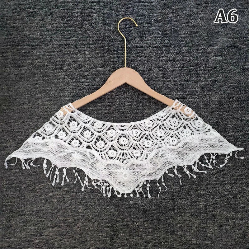 Women Knit Hollow Out Shawl Wrap Wedding Bridal Evening Dress Lace Shawl Wedding Sunflower Lace Scarf Shrug Cape Poncho Oasis Select A6