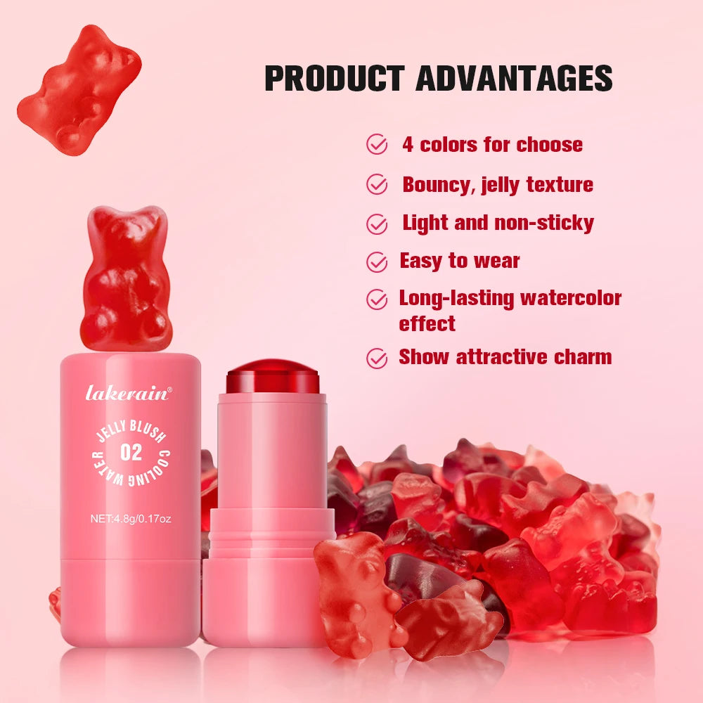 Milk Jelly Tint Stick Water Jelly Lip Gloss Sheer Cheek Stain Cooling Feel Natural Tint Multi Use Makeup Oasis Select