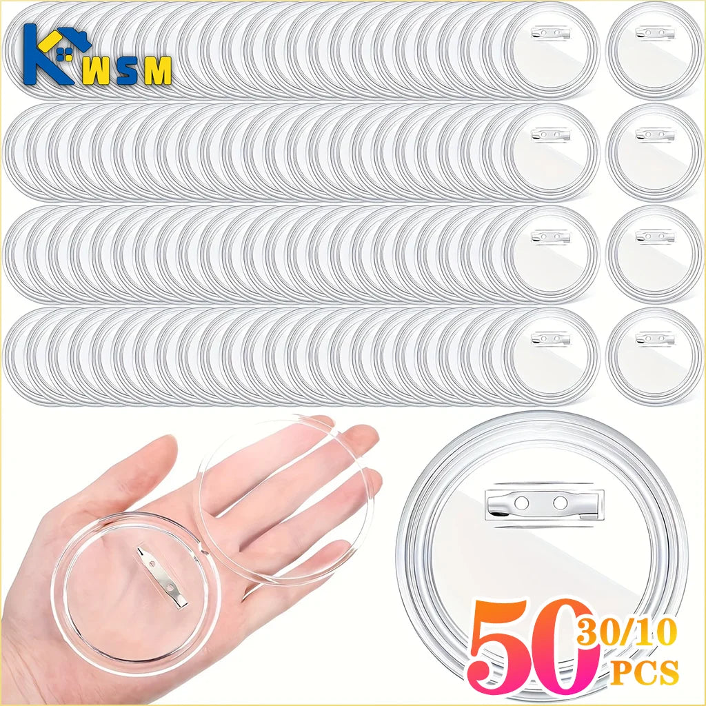 Badge Making Kit Round DIY Pin Button Supplies for Custom Name Tags Brooches Cosplay Party Craft Halloween Gift Christmas Gift Oasis Select