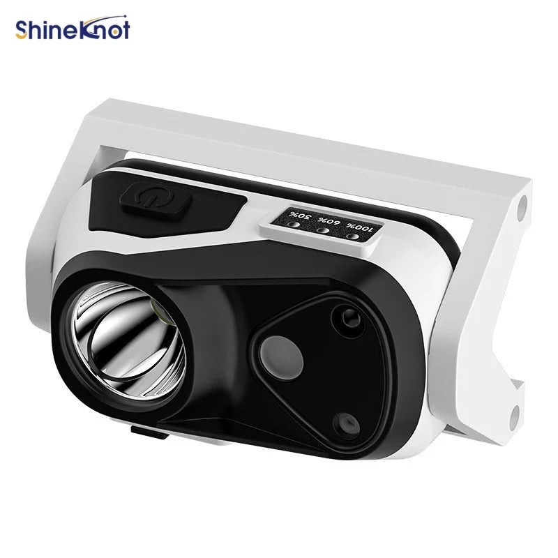 SHINEKNOT Rechargeable Induction Headlamp | 5W XPG 180° Beam