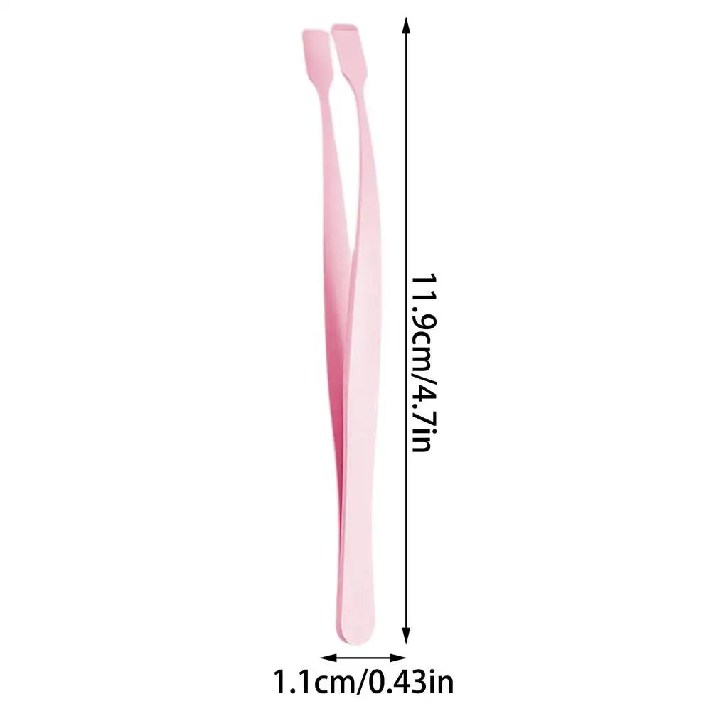 Lash Applicator Tool Eyelash Cluster Applicator Tweezers Non Slip Precise Professional Makeup Tool for Travel Salon Separating Oasis Select Pink