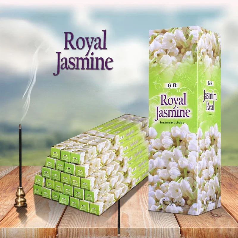 GR 25 Small Boxes India Red Rose Incense Sandal Meditation Call Money Collection Incense Sticks Office Teahouse Home Fragrance Oasis Select Royal Jasmine 25 small boxes 200pc