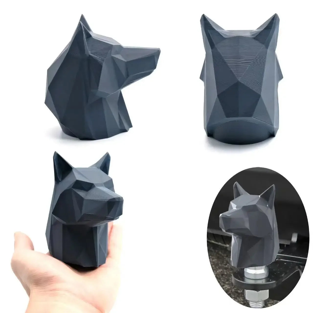 Towball Trailer Cover New 50mm Cool Dog Head Tow Bar Ball Cover Cap Ball Hood Trailer Hitch Protect Black Car Accessories Oasis Select