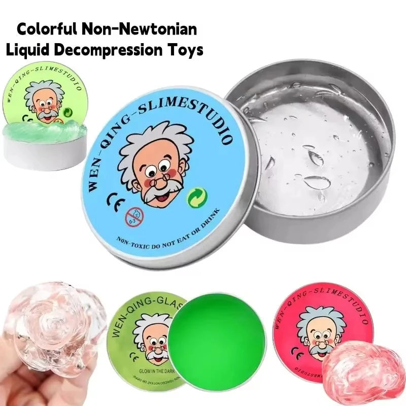 **Reusable Color Putty Liquid Crystal Bouncy Slime Toy Set Kid Safe Mud Stress Relief Toys Clay Handmade DIY Handgum Playdough Oasis Select