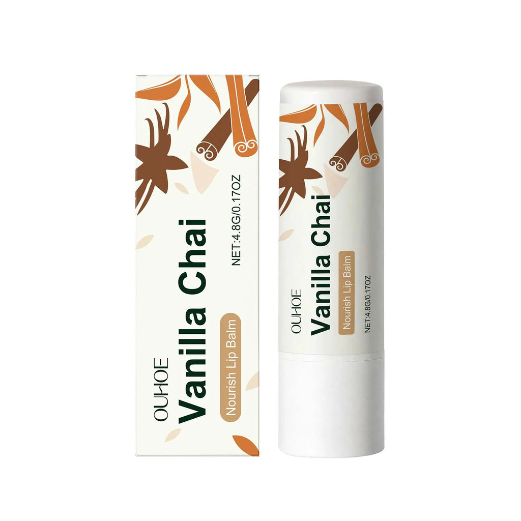 Plumping Lip Balm for Preventing Chapped Lips Vanilla Tea Scent Refreshing Moisturizing Hydrating Brightening Lip Care Oasis Select 4.8g boxed