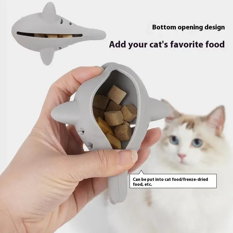 Small Fish Hiding Food Grinding Teeth Entertainment Pets Interactive Toys Durable Bite-Resistant Silicone Hide Snacks Pets Toy Oasis Select