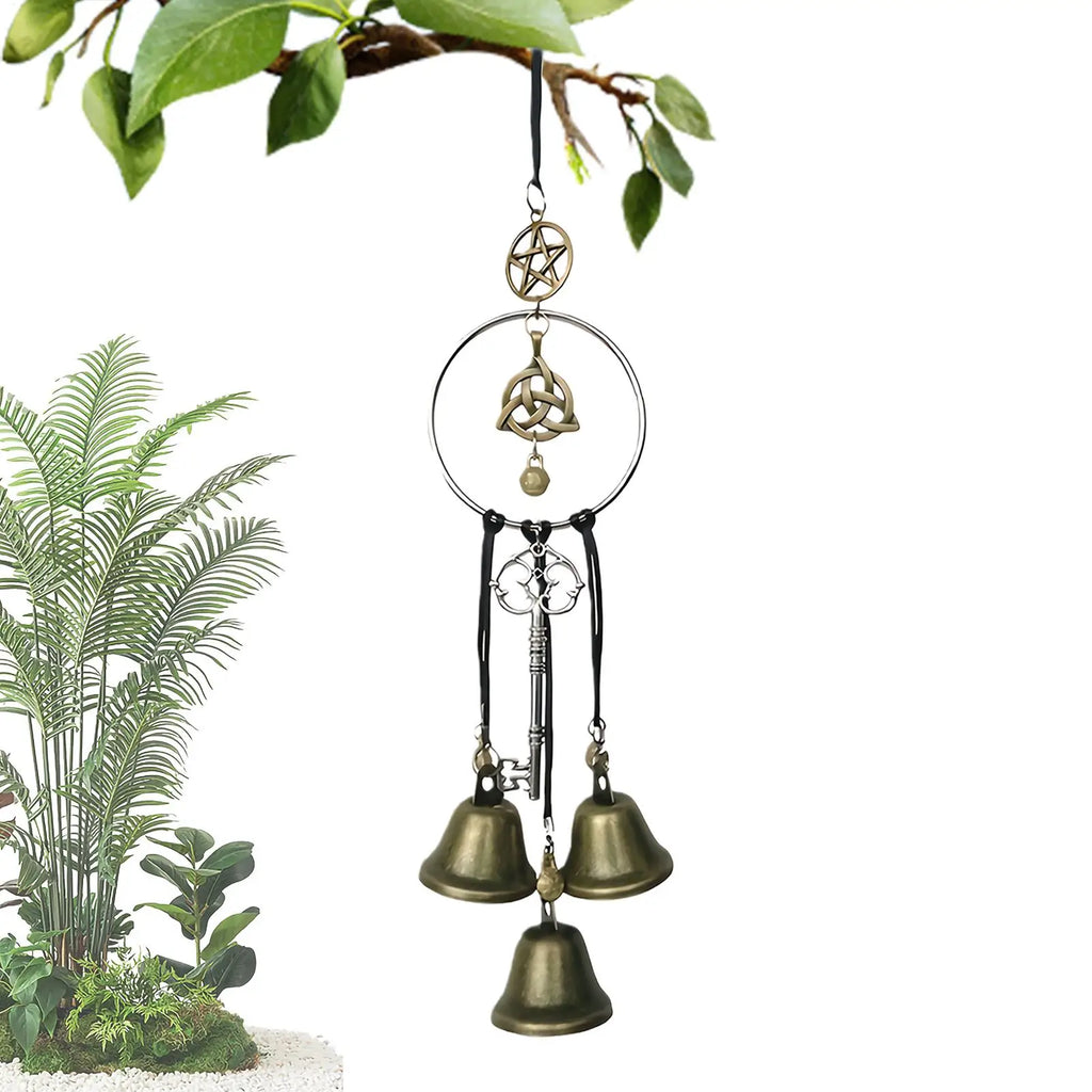 Magicals Witch Bells Wind Chimes Creative Window Ornament Hanging Pendant Handmade Hanging Witch Bells Window Door Decor Oasis Select
